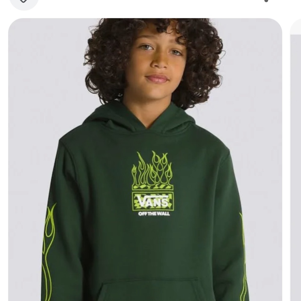 VANS NEON FLAMES PULLOVER HOODIE
